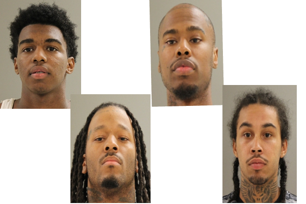 From left: Tresean Morey, Walter Bradford, Montelle Talley and Jacorey Shettleworth.